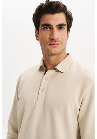AR-MA Arma Erkek Regular Fit Selanik Kumaş Düğmeli Polo Yaka Sweatshirt Pamuk Polyester Karışımlı K30564699202 Bej AR-MA Arma Erkek Regular Fit Selanik Kumaş Düğmeli Polo Yaka Sweatshirt Pamuk Polyester Karışımlı K30564699202 Bej
