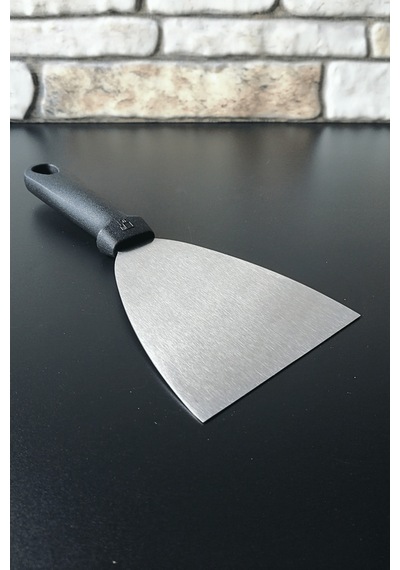 Bakalit Saplı Çelik Spatula-hamur Kesici-kazıyıcı-çevirici-24 Cm-küçük Boy