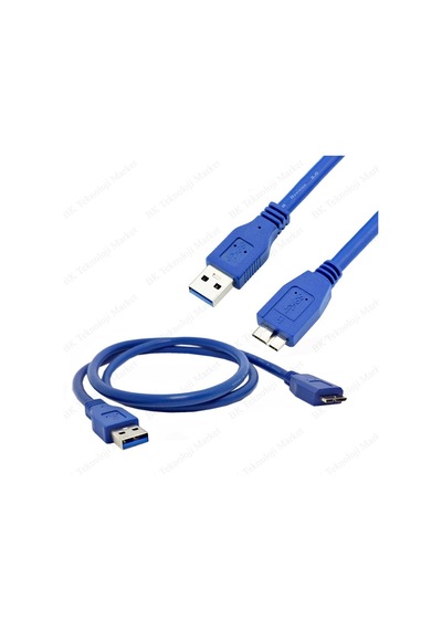 Harici Hdd Sdd Sabit Sürücü Için Usb 3.0 - Micro-B Veri Kablosu