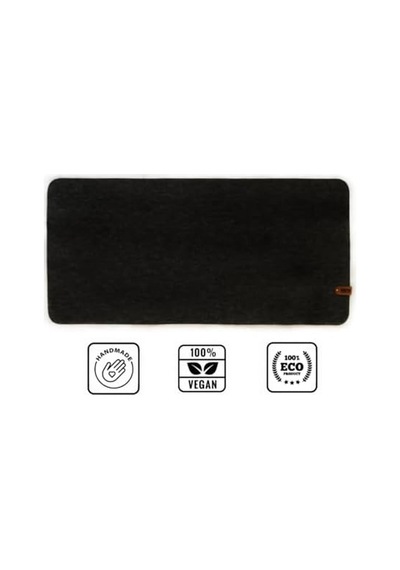 P Sıntıo Keçe Mousead 50x100 Cm Antrasit Oyuncu Gamer Mouse Ad, Büyük Boy Large Ofis Tii Mouse E Diğer