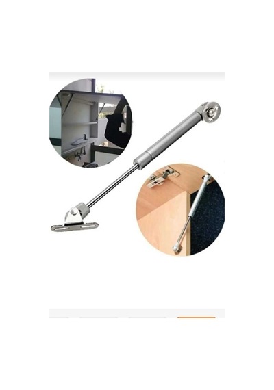 Dolap Kapak Pistonu Mutfak Dolabı Kapağı Gazlı Amortisörlü Piston 100n/27 Cm Metal Gri Tr Diğer