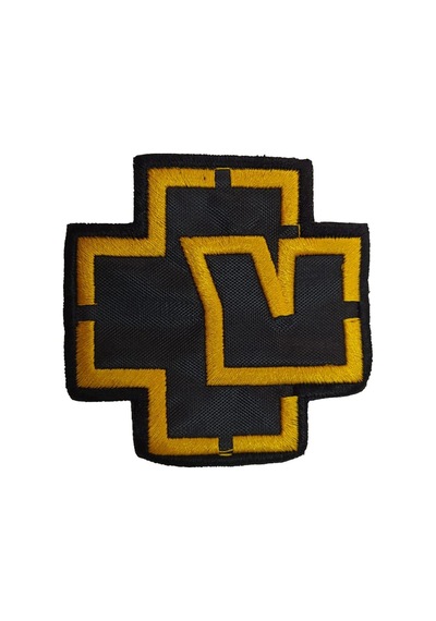Zepplin Giyim Rammstein Gold Logo Patch Yama