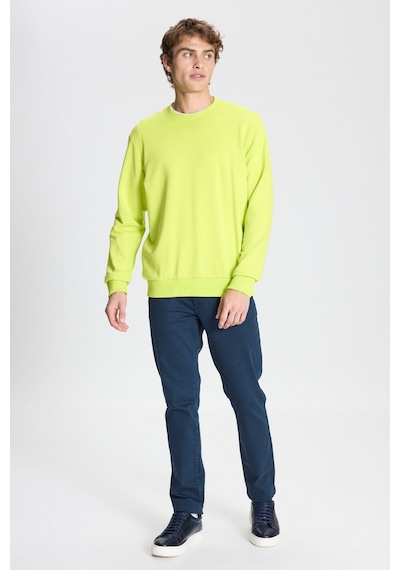 AC&Co / Altınyıldız Classics Erkek Acı Sarı Standart Fit Normal Kesim Bisiklet Yaka Pamuklu Sweatshirt Neon Sarı AC&Co / Altınyıldız Classics Erkek Acı Sarı Standart Fit Normal Kesim Bisiklet Yaka Pamuklu Sweatshirt Neon Sarı