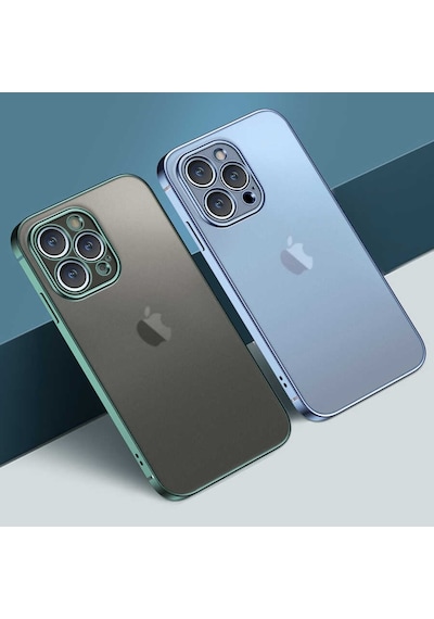 Apple Uyumlu iPhone 13 Mini Kılıf Zore Mat Gbox Kapak-Mavi