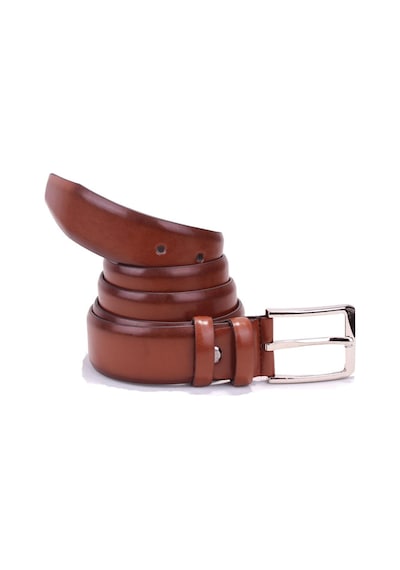 Dagoster DMK26-302 Taba 3.5 CM Suni Deri Erkek Kemer Taba