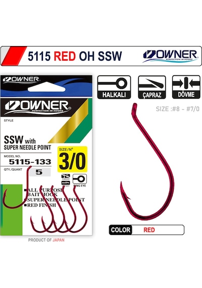 Owner 5115 Oh Ssw Red Iğne 7-0