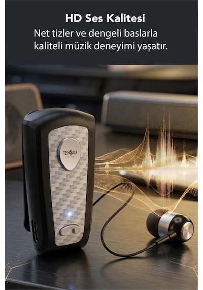 Lkb-38 Bluetooth Kulaklık V5.4, Geri Çekilebilir Makaralı, 1440 Saat Bekleme, Hd Ses, Gürültü Engelleme