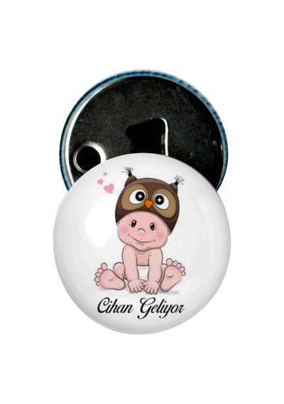 Famous Bebek Şekeri Magnet Bebek Mevlüt Hediyelik Isimli Kapak Açacak  (239797774)