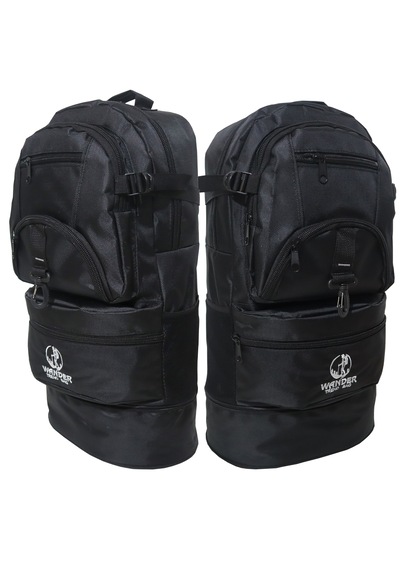 Bag Trend Bt Kamp Çantası 45 Litre Sırt Çantası Körüklü Trekking Outdoor Su Geçirmez 5 Gözlü Astarlı Siyah