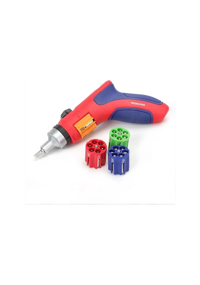 Workpro Wp221048 24 Parça Profesyonel Cr-v Kabzalı Cırcırlı Bits Tornavida Seti + Kemer Askılı Bez T