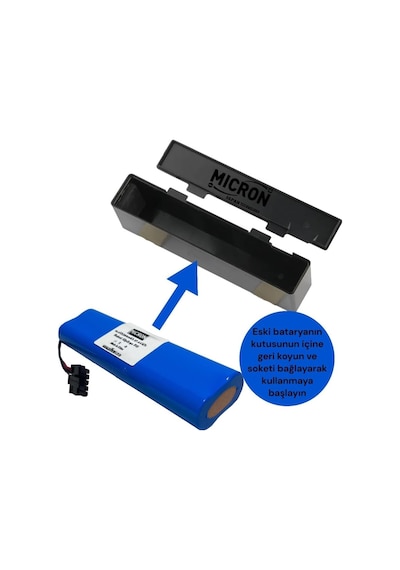 Mi Mop Pro Stytj02ym / V2 Pro/ V3 Uyumlu 14.4v 3200 Mah Robot Süpürge Pili Tek Renk