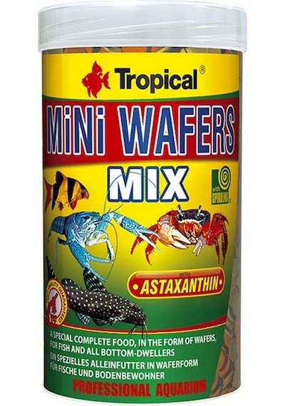 Tropical Mini Wafers Mix Karışık Taneli Dip Balık Yemi 18 G