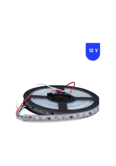 12 Volt Argb Pixel Magic Kayar 60 Led Ip 68 Dış Mekan 5 Metre