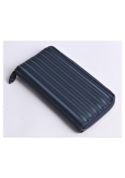 Ozka Leather Collection Velvet Model Trend Kadın Cüzdan Lacivert Lacıvert