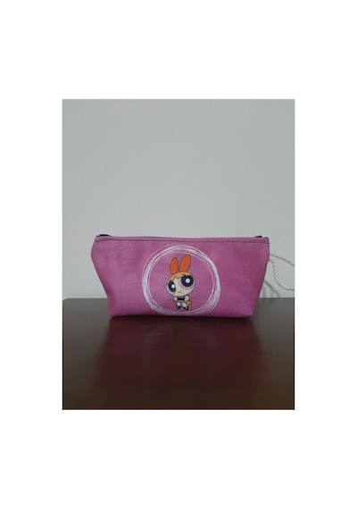 Power Puff Girls - Blossom Desenli Kalemlik - Makyaj Çantası Diğer