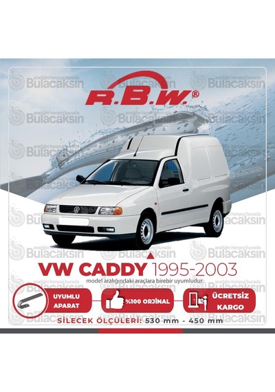 Rbw Volkswagen Caddy 1995 - 2003 Ön Muz Silecek Takımı