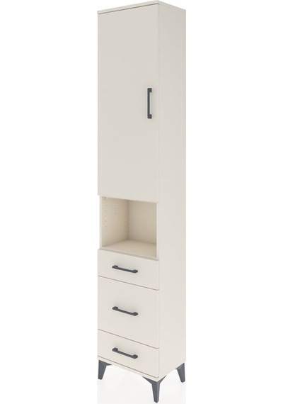Arges Dolap 3 Raflı 3 Çekmeceli Tek Askılı 44x30x221 Aytaşı-a... Aytaşı