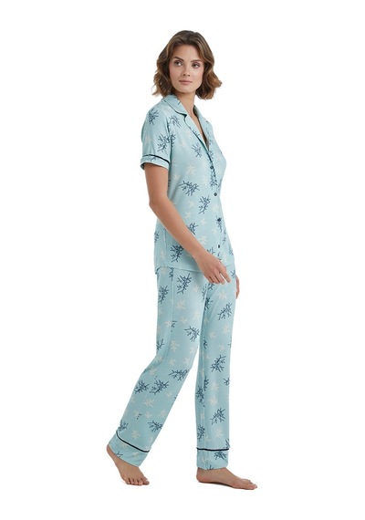 Blackspade Kadın Pijama Takımı 51411 - Mavi