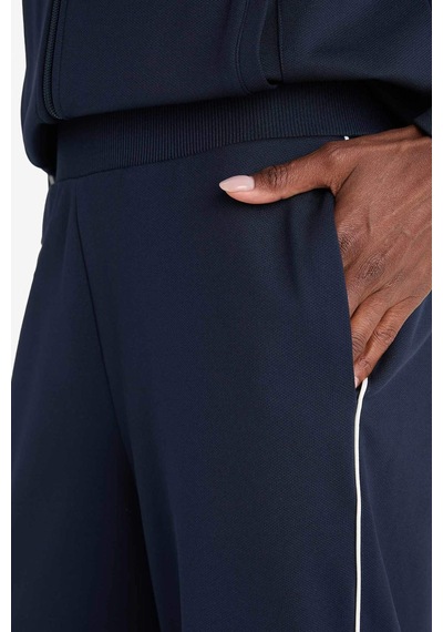 Defacto Defactofit Wide Leg Cepli Geniş Paça Standart Boy Sporcu Pantolon F3846ax25aunv253 Lacivert