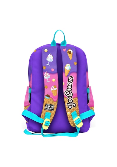 Coral High Kids Lila Turkuaz Dondurma Ve Anime Desenli 3 Lü Okul Çanta Seti Set0123773 Lila - Turkuaz