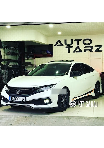 Kit Garaj Civic Fc5 Mugen Makyajlı Ön Ek Plastik Boyasız