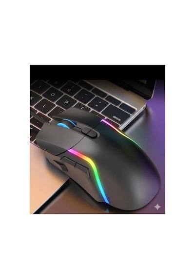 G28 Profesyonel Makro Programlanabilir Rgb Oyuncu Mouse Kablolu- 6400 Dpı Ateş Etme Butonlu Örgü Kablolu Gaming Fare