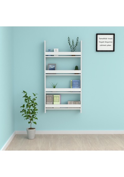 Kenzlife kitaplık fernur 120*060*10 byz duvar rafı