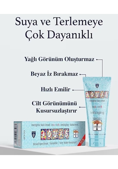 Aquas Yaşlanma Karşıtı Spf 50+ Güneş Kremi 100 Ml