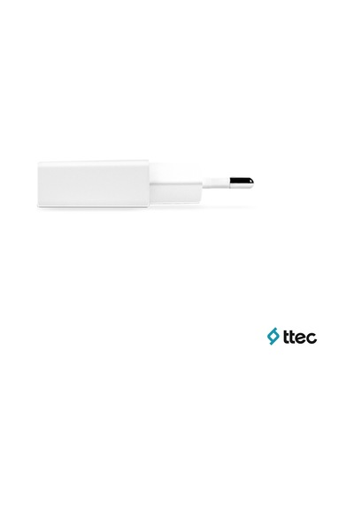 Ttec SmartCharger 2.1A Seyahat Şarj Aleti + Lightning USB Kablo