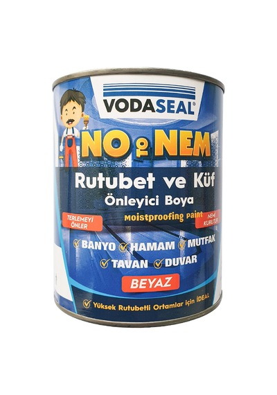 Vodaseal No To Nem - Rutubet Önleyici Boya 1 Kg Beyaz