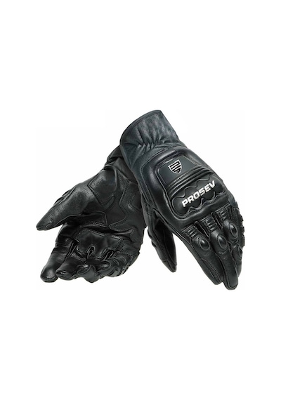 Ebakbak Motosiklet Eldiveni Carbon Titanium Full Koruma Deri Motorcu Eldiven Siyah Uyumlu