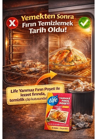 Life Yanmaz Fırın Torbası 8'li 48'li Paket Diğer