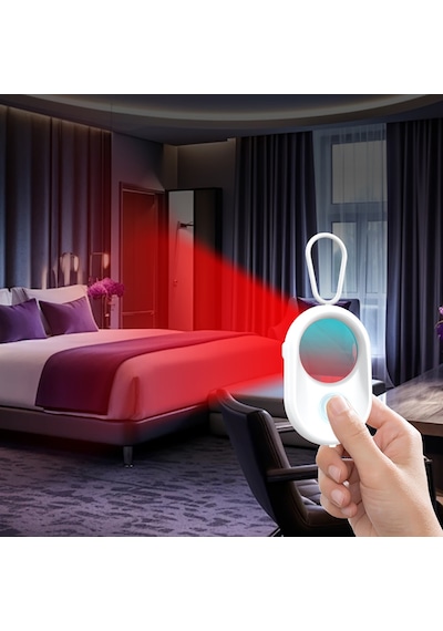 Micflip S05 İos Cihazlar İçin Find My Özellikli Gizli Kamera Dedektörü Ve Alarm Cihazı Beyaz