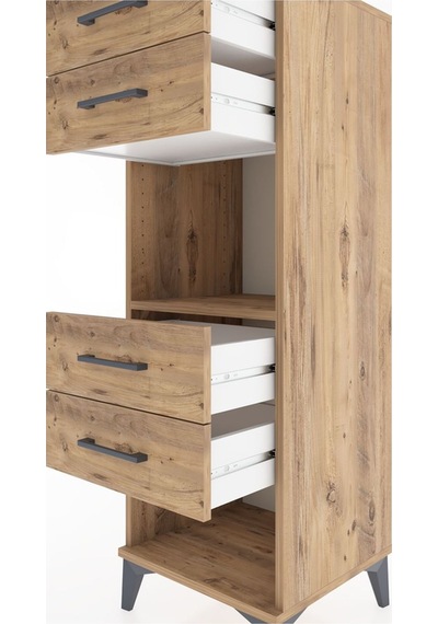 Hyperion Dolap Tek Raflı 4 Çekmeceli 44x44x134 Çam-çam Çam Hyperion Dolap Tek Raflı 4 Çekmeceli 44x44x134 Çam-çam Çam