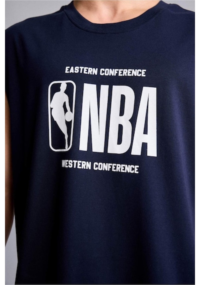 Defacto Nba Lisanslı Boxy Fıt Lacivert Atlet H3851ax26smnv253 Lacivert-nv253