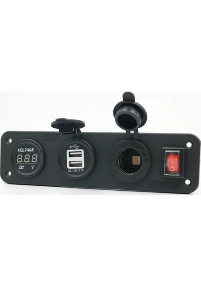 Mellifera Bir Voltmetre, İki Usb, Bir Çakmaklı, Bir On-of