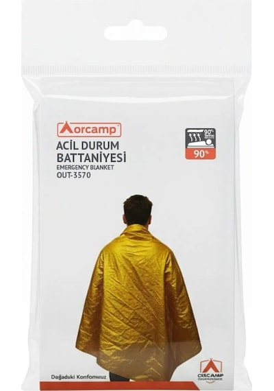 Orcamp Acil Durum Battaniyesi Altın