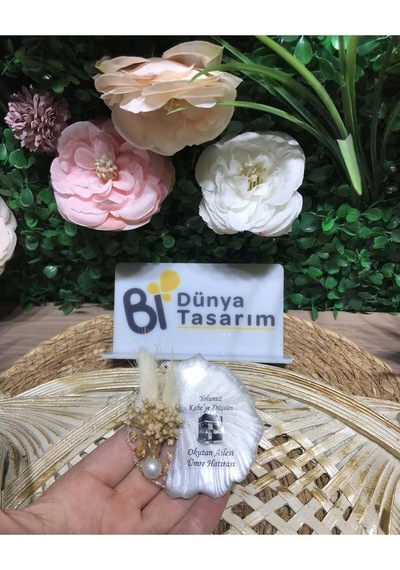 Epoksi Magnet Söz, Nişan, Nikah, Düğün, Kına 10 Adet Gri - Gümüş