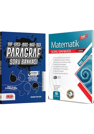 Bilgi Sarmal Tyt Matematik Ve Ankara Kitap Merkezi Paragraf Soru Bankası Seti 2 Kitap