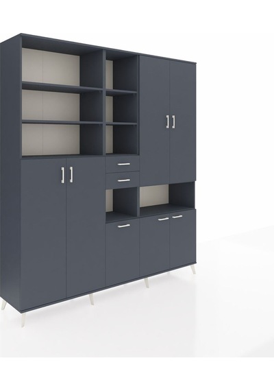 Hyperion Dolap 17 Raflı 2 Çekmeceli 7 Kapaklı 220x44x243 Antrasit-antrasit/antrasit Antrasıt/antrasıt - Antrasıt Hyperion Dolap 17 Raflı 2 Çekmeceli 7 Kapaklı 220x44x243 Antrasit-antrasit/antrasit Antrasıt/antrasıt - Antrasıt