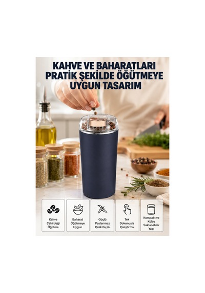 Yeni Nesil Kahve Ve Baharat Öğütücü Paslanmaz Çelik Kahve Değirmeni - Lisinya Diğer