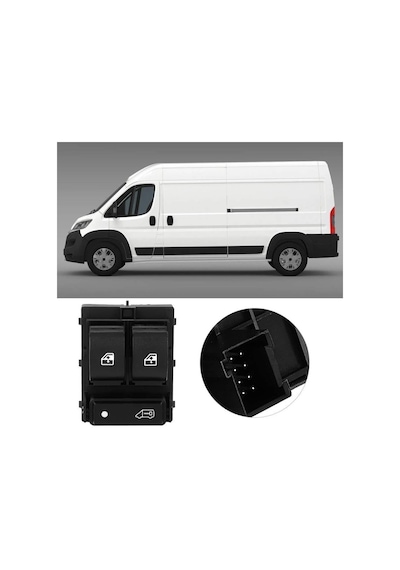 Gpr Peugeot Boxer 3 Sol Çiftli Cam Açma Düğmesi Anahtarı 2007-20