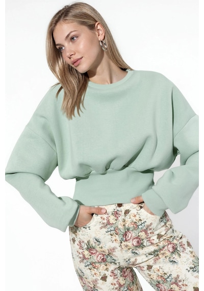 Hiccup Busem Kadın Pamuk-polyester Sweatshirt Adaçayı Yeşili