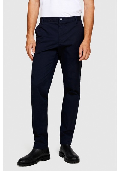 Sisley Esnek Slim Fit Chino Pantolon Erkek Lacivert Pantolon - 323a4jgcsf03e
