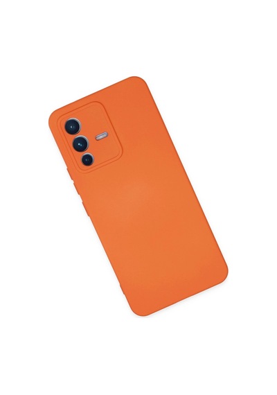 Uryport Vivo V23 5g Kılıf Nano İçi Kadife Silikon - Turuncu