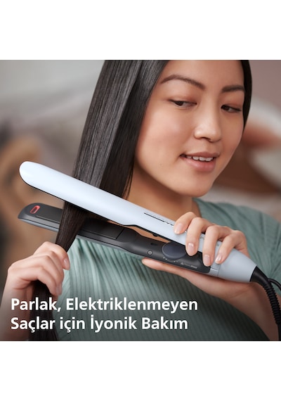 Philips Saç Düzleştirici BHS520/00,Bukle Özelliği, Argan Yağı Katkılı, İyonik Bakım