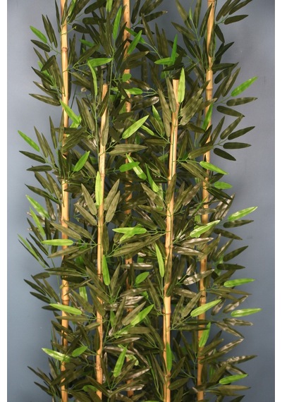 Yapay Çiçek Deposu Dekoratif Saksıda Kumaş Yapraklı 5 Çubuklu Bambu Seperatör 20x50x180cm