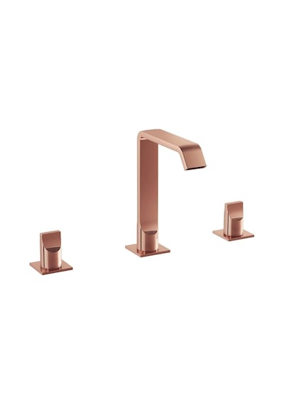 VitrA A4278429 VitrA Suit 3 Delikli Lavabo Bataryası, Soft Bakır