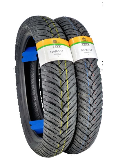 Tdt Tyres 110/80-17 Ve 90/90-17 Lastik Takımı Tl Tubeless - Dubleks
