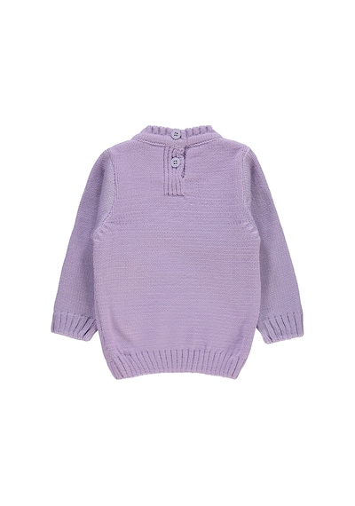 Civil Baby Kız Bebek Triko Kazak 6-18 Ay Lila